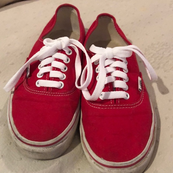 red van sneakers